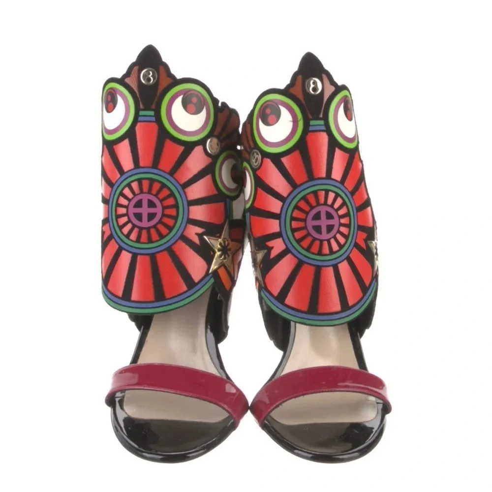 Archival NICHOLAS KIRKWOOD SS13 Cyber Pop Art Eyeball Stiletto Sandals EU 37 - Picture 6 of 10